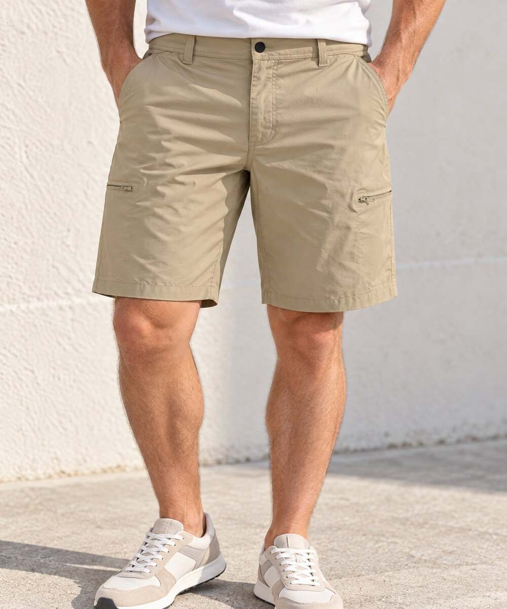 Wrangler All Terrain Cargo Shorts Size 38 Tan Relaxed Fit